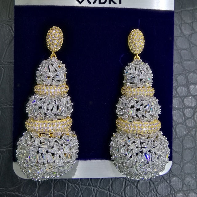 Women Cubic Zircon Wedding Bridal Jewelry Sets
