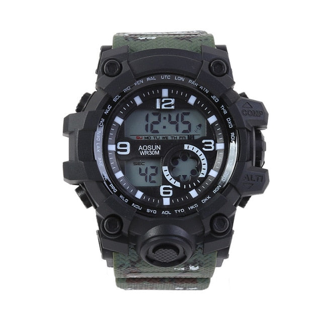 Men Watch Camouflage Military 30m Waterproof Wristwatch