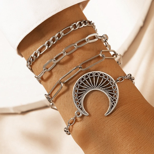 Bohemian Rhinestone Butterfly Bracelets