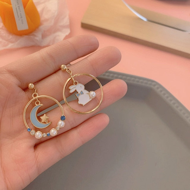 Cute Rabbit Drop Earring