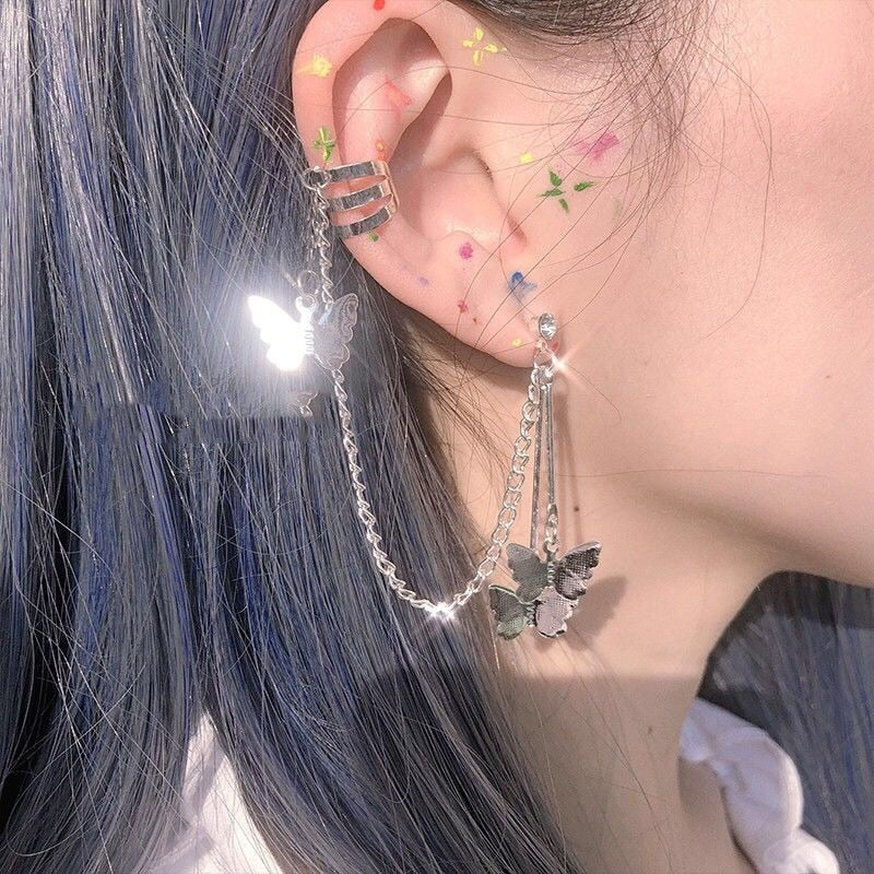 Fashion female ear bone clip cold wind earrings punk cool stud earrings