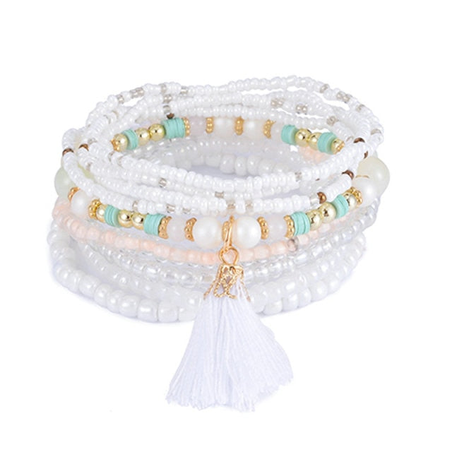 Bohemia Tassel Charm Beads Bracelets For Women