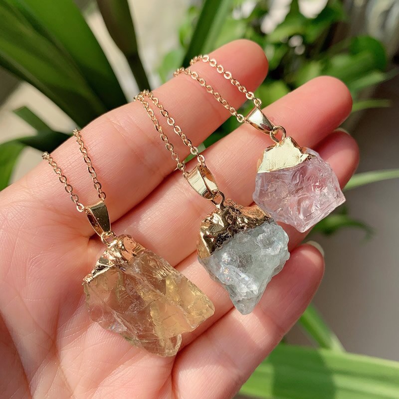 Reiki  Rock Nuggets Natural Stone Pendant