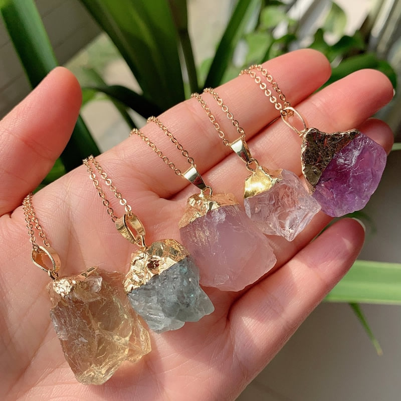 Reiki  Rock Nuggets Natural Stone Pendant