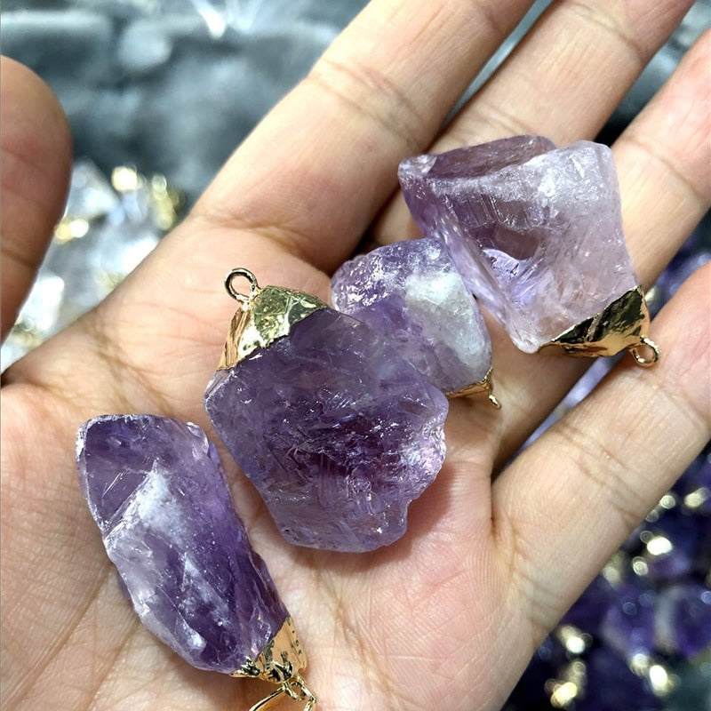 Reiki  Rock Nuggets Natural Stone Pendant