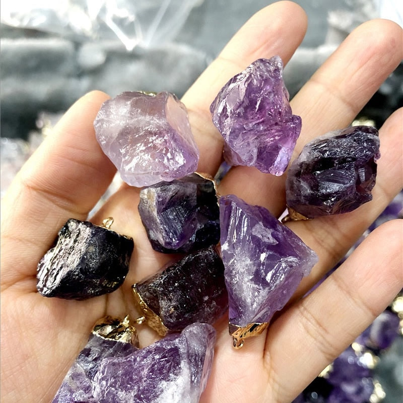 Reiki  Rock Nuggets Natural Stone Pendant