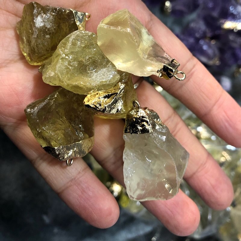 Reiki  Rock Nuggets Natural Stone Pendant