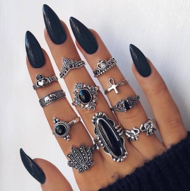 Bohemian Retro Water Drop Flower Sunflower Moon Sun Ring