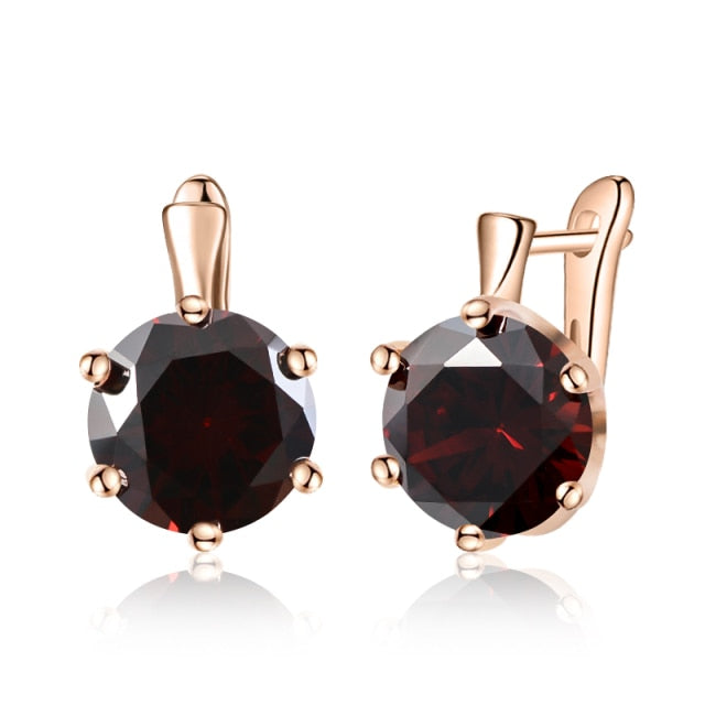 AAA CZ Element Stud Earrings For Vintage Crystal Earrings