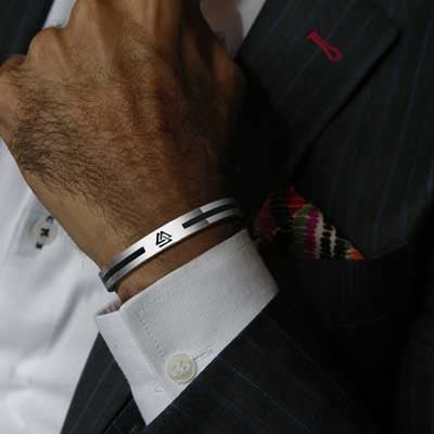 Viking Logo Cuff Bracelet For Gentleman