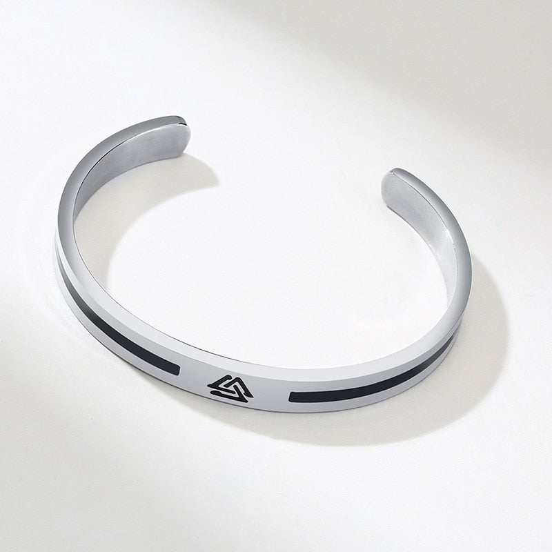 Viking Logo Cuff Bracelet For Gentleman