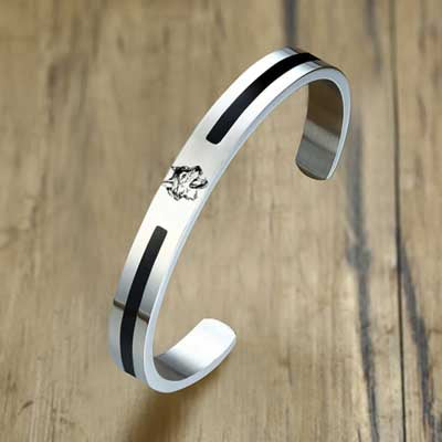 Viking Logo Cuff Bracelet For Gentleman
