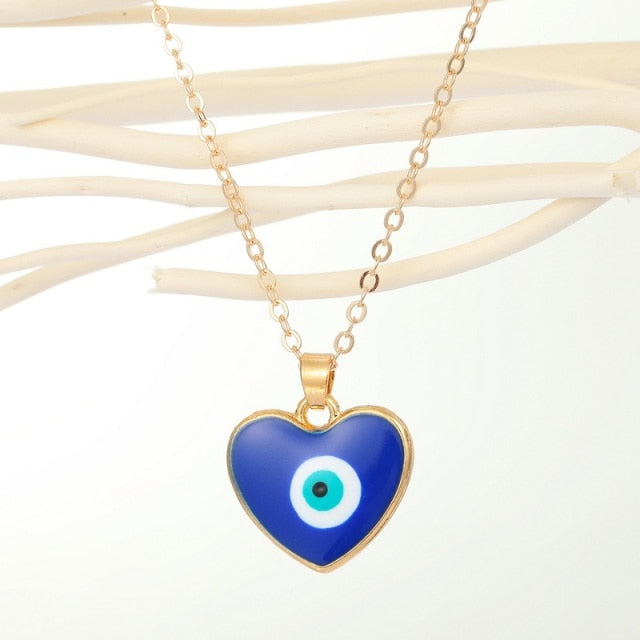 Bohemian Vintage Turkish Evil Eye Pendant Necklace Fashion