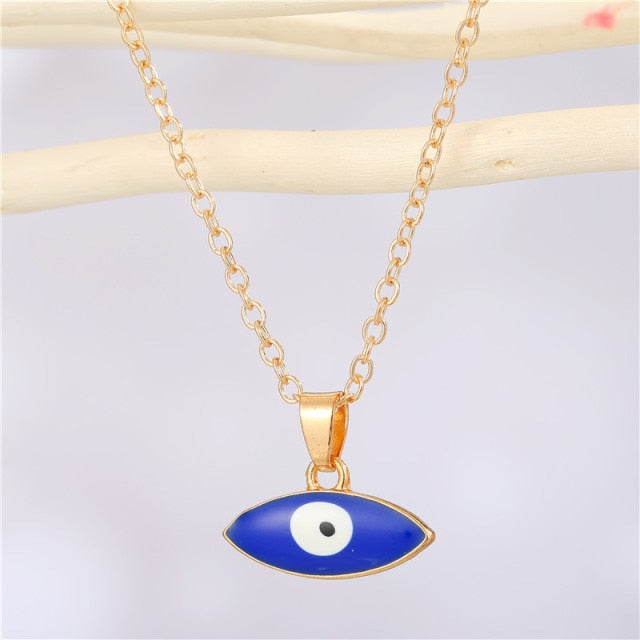Bohemian Vintage Turkish Evil Eye Pendant Necklace Fashion