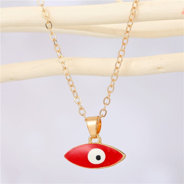 Bohemian Vintage Turkish Evil Eye Pendant Necklace Fashion