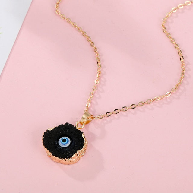 Bohemian Vintage Turkish Evil Eye Pendant Necklace Fashion