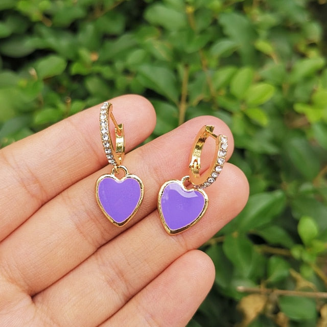 Lost Lady Cute Round Similing Face Huggies Hoop Earrings