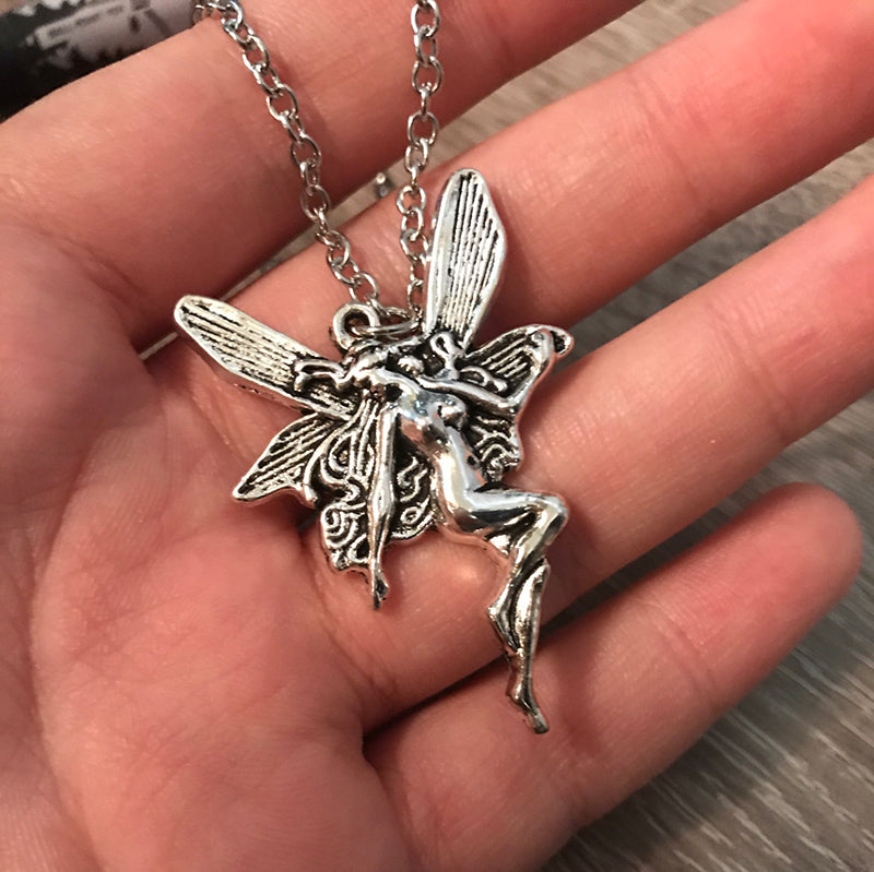 Angel Fairy  Wings Pendant Necklace