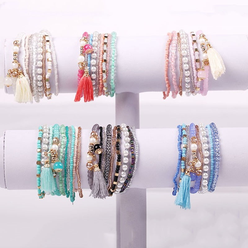 Bohemian Friendship Crystal Beads Bracelets For Women