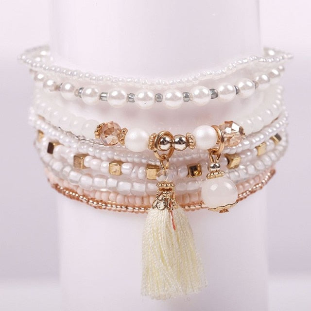 Bohemian Friendship Crystal Beads Bracelets For Women