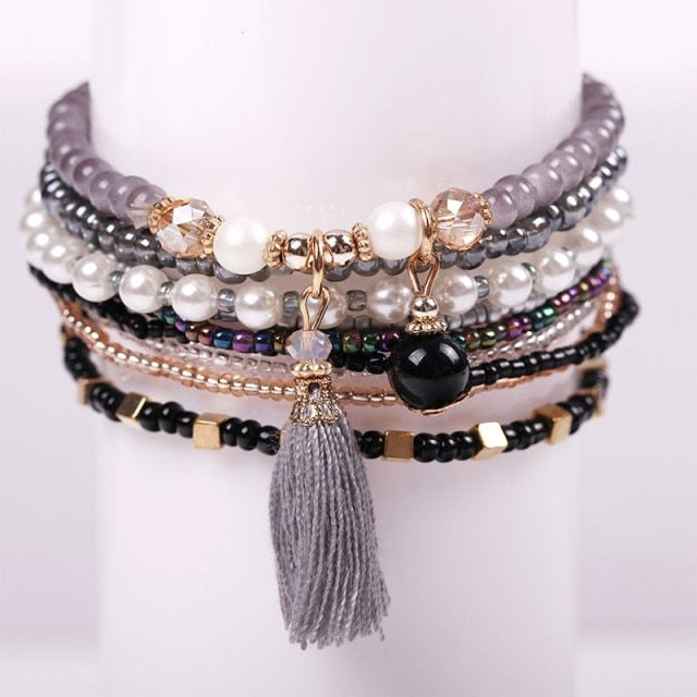 Bohemian Friendship Crystal Beads Bracelets For Women