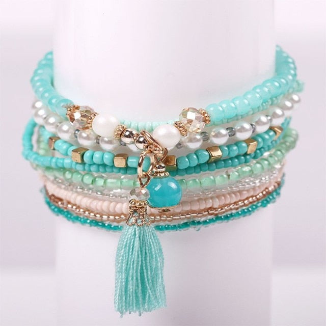 Bohemian Friendship Crystal Beads Bracelets For Women