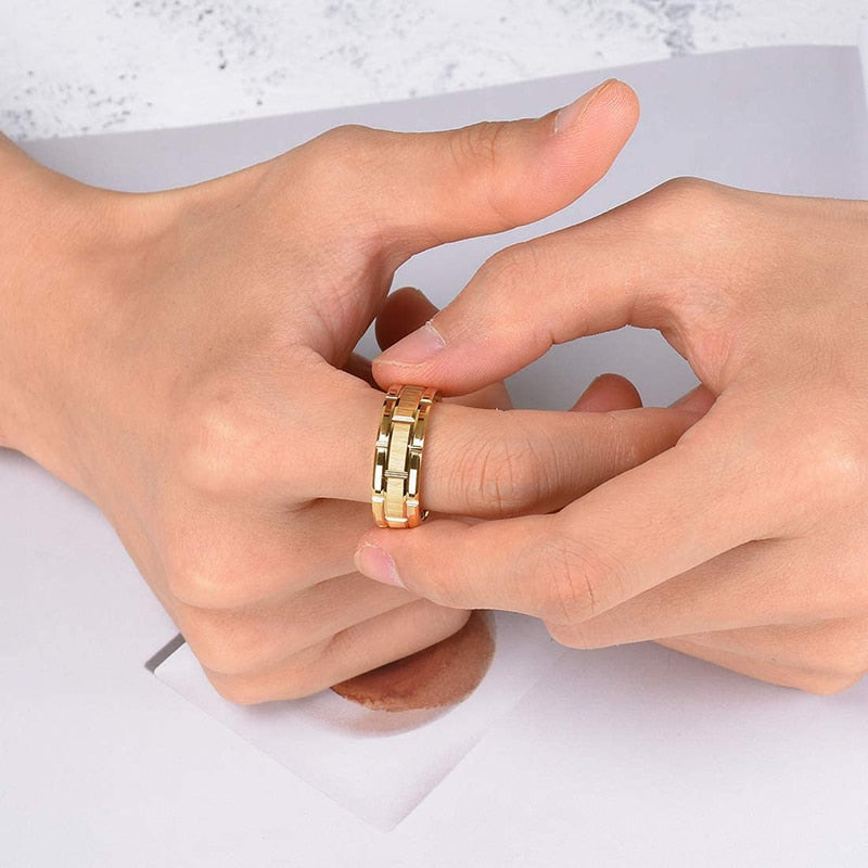 8mm Red Tungsten Wedding Band Black Tungsten Carbide Ring