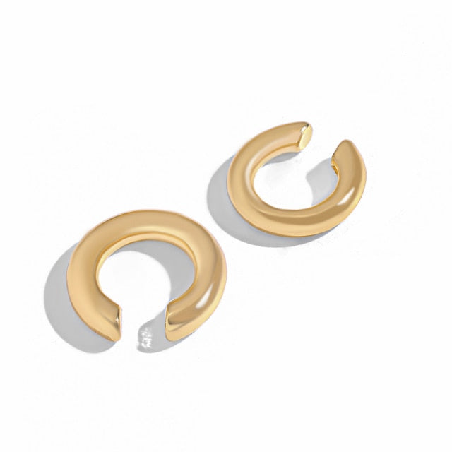 Bohemia Stackable C Shaped CZ Rhinestone Small Earcuffs Clip