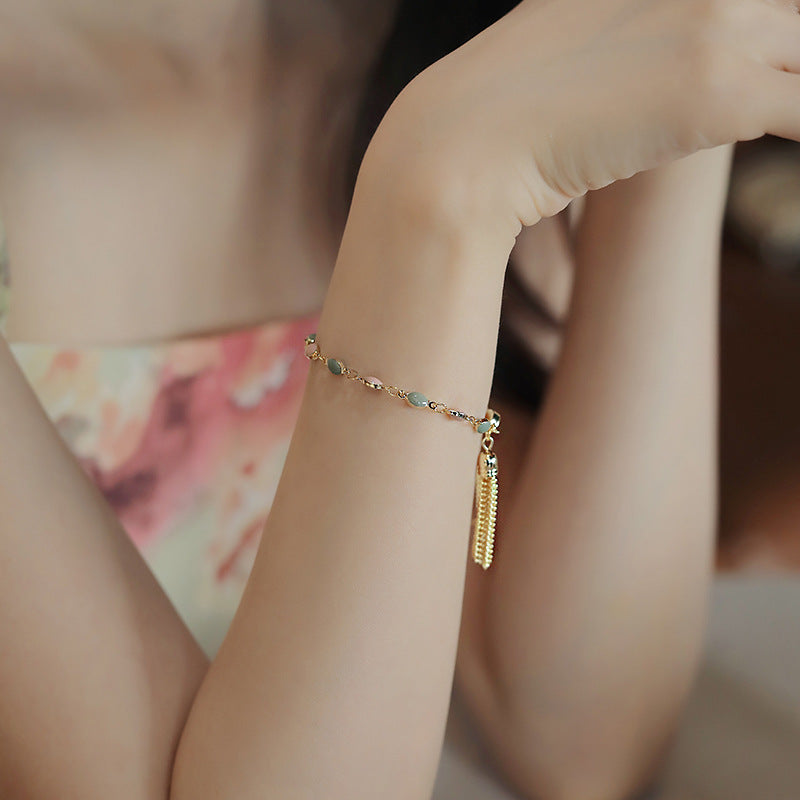 Blue Green Color Crystal Charm Bracelets for Women