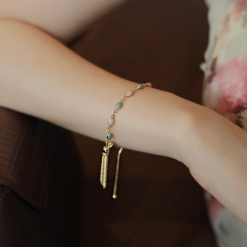 Blue Green Color Crystal Charm Bracelets for Women