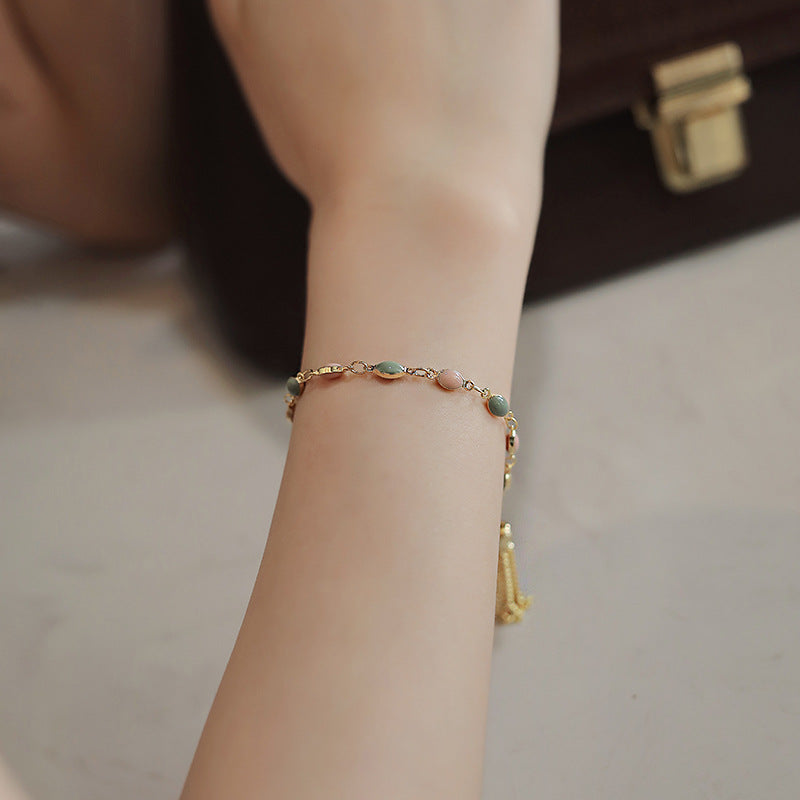 Blue Green Color Crystal Charm Bracelets for Women