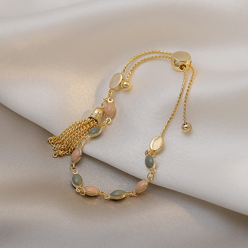 Blue Green Color Crystal Charm Bracelets for Women