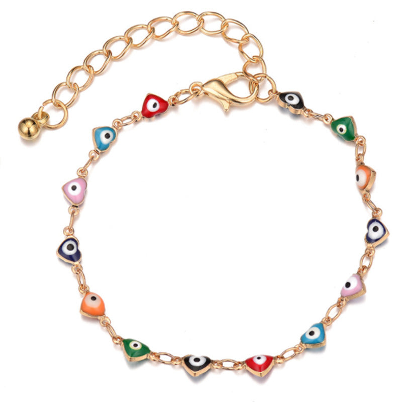 Blue Green Color Crystal Charm Bracelets for Women