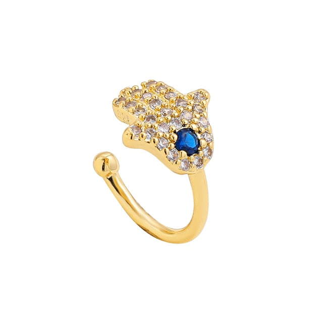 Trendy Pearl Clip on Earrings Earcuffs