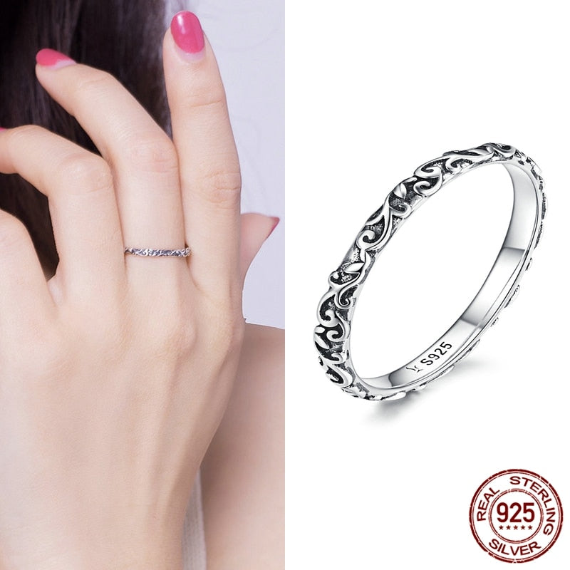 925 Sterling Silver Star Heart Shape Enemal Rainbow Finger Rings