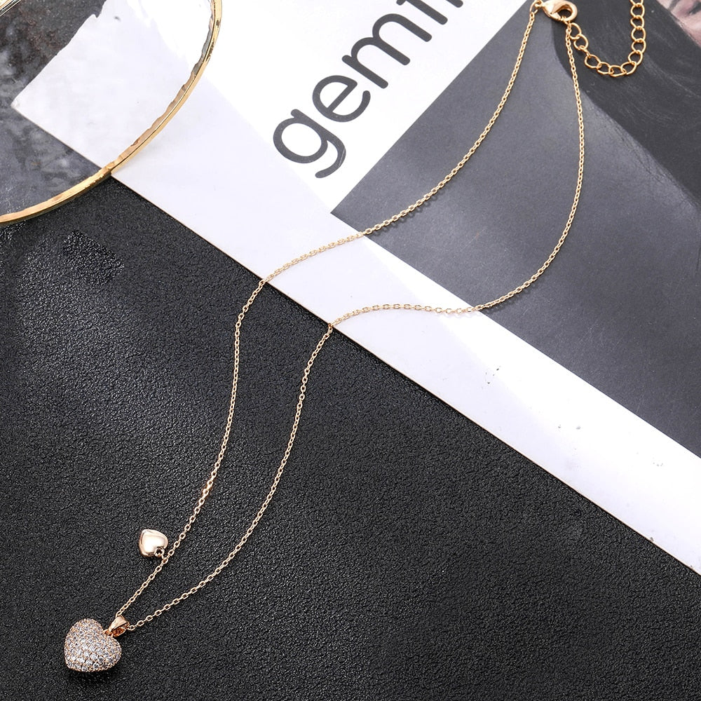Gold Silvery Chain Summer Necklace Choker Fashion Woman Jewelry Sets