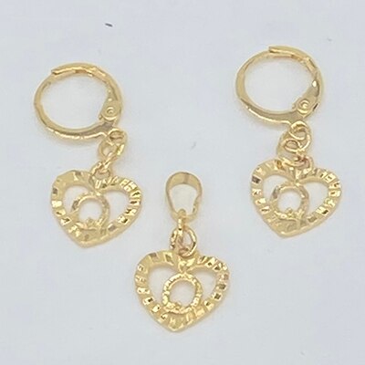 26 Initial Gold Color Love Letters Jewelry Sets