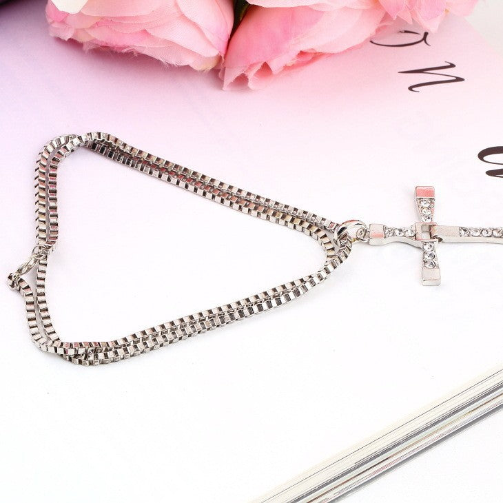 New Fast and Furious 7 Moive Cross Tourette Necklace