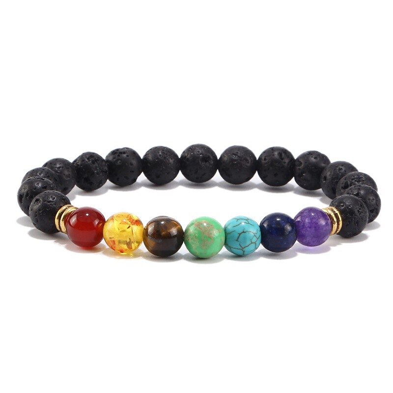 7 Chakra Rainbow Stone tree of life Pendant Necklace  bracelet set