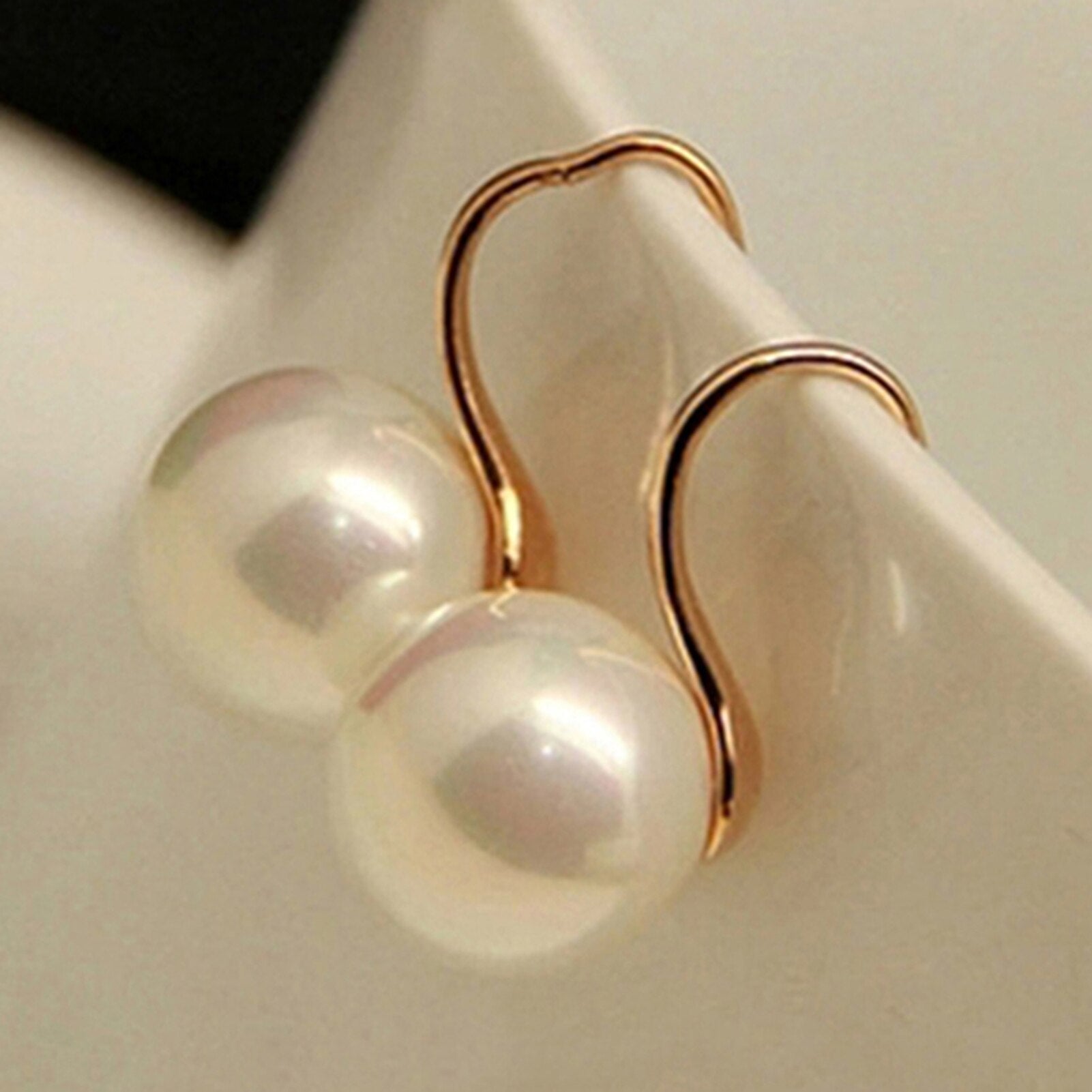 Women Earrings Imitation Pearls Ball Hook Earring