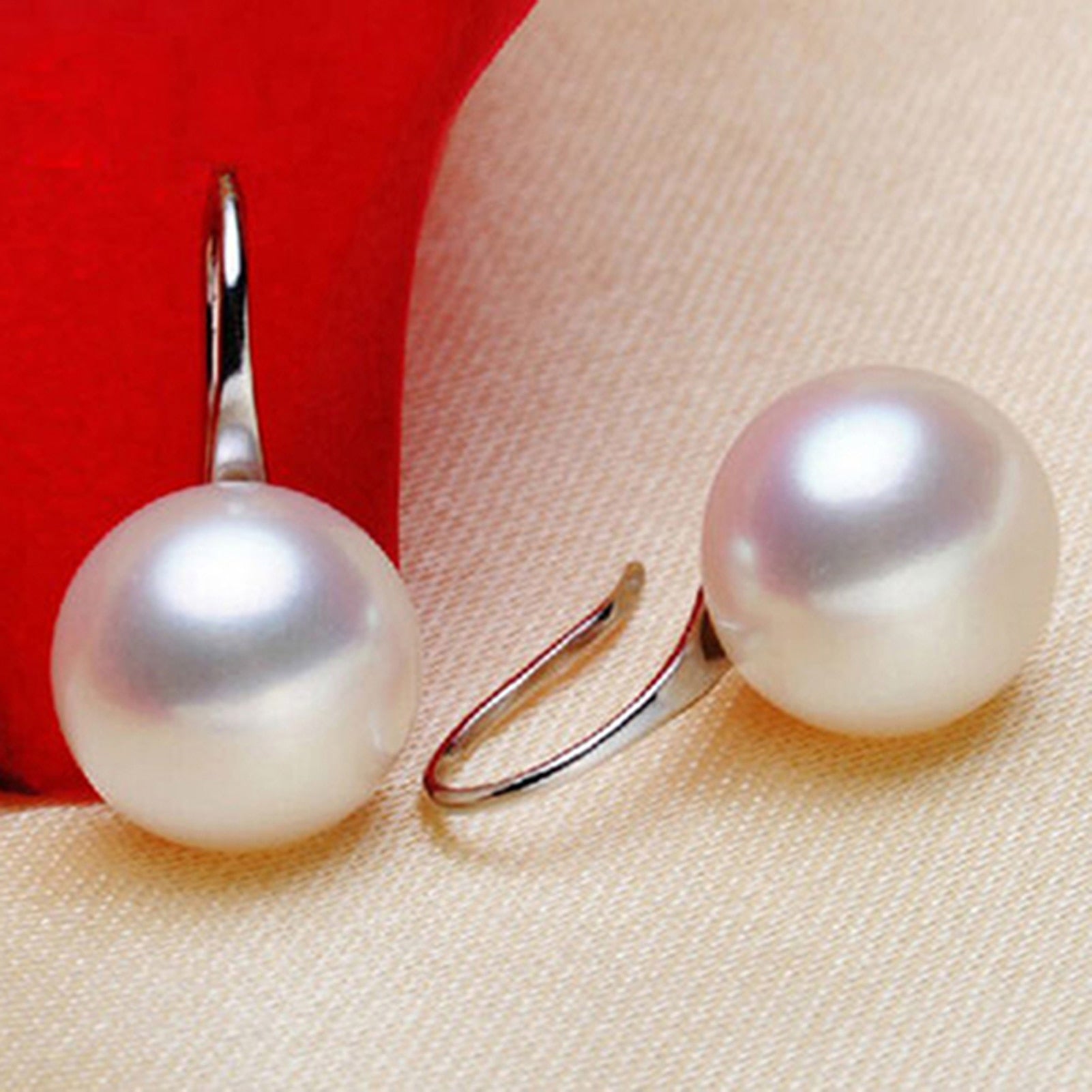 Women Earrings Imitation Pearls Ball Hook Earring