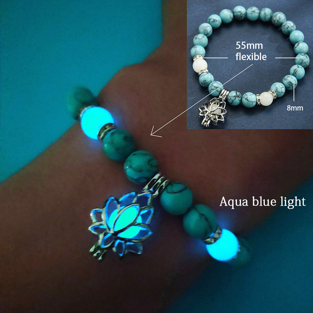 Natural Stone Yoga Luminous Glow In The Dark Bracelet