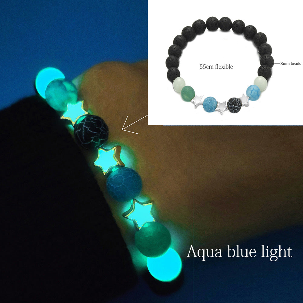 Natural Stone Yoga Luminous Glow In The Dark Bracelet