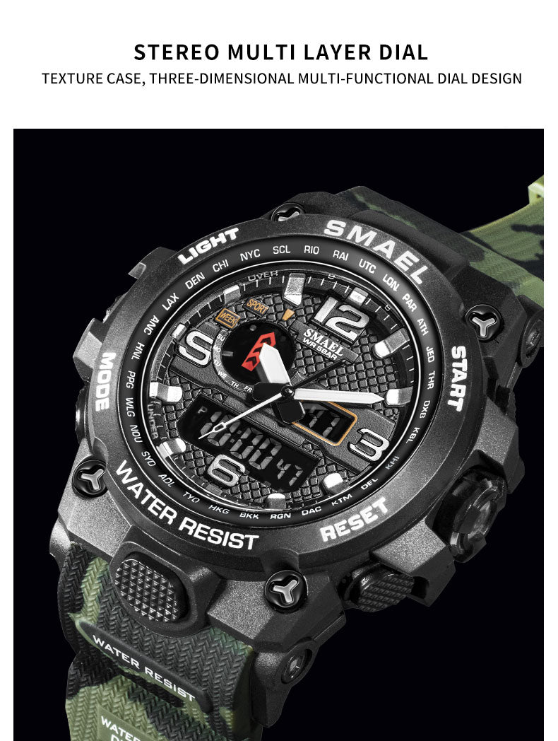 Luxury Military Sports Watches Men Quartz Analog LED Digital Watch