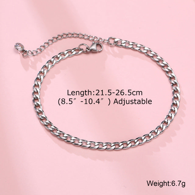 Anklet For Men,Men Anklet With Cross Charm