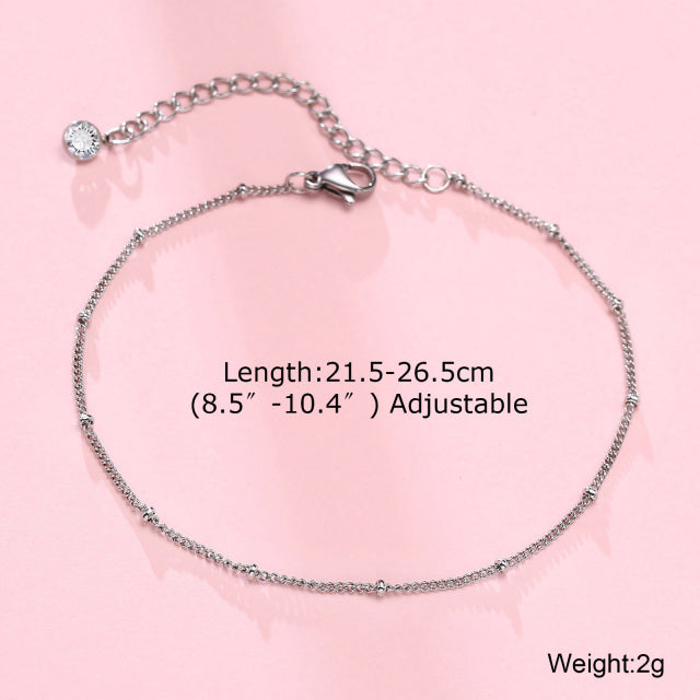 Anklet For Men,Men Anklet With Cross Charm
