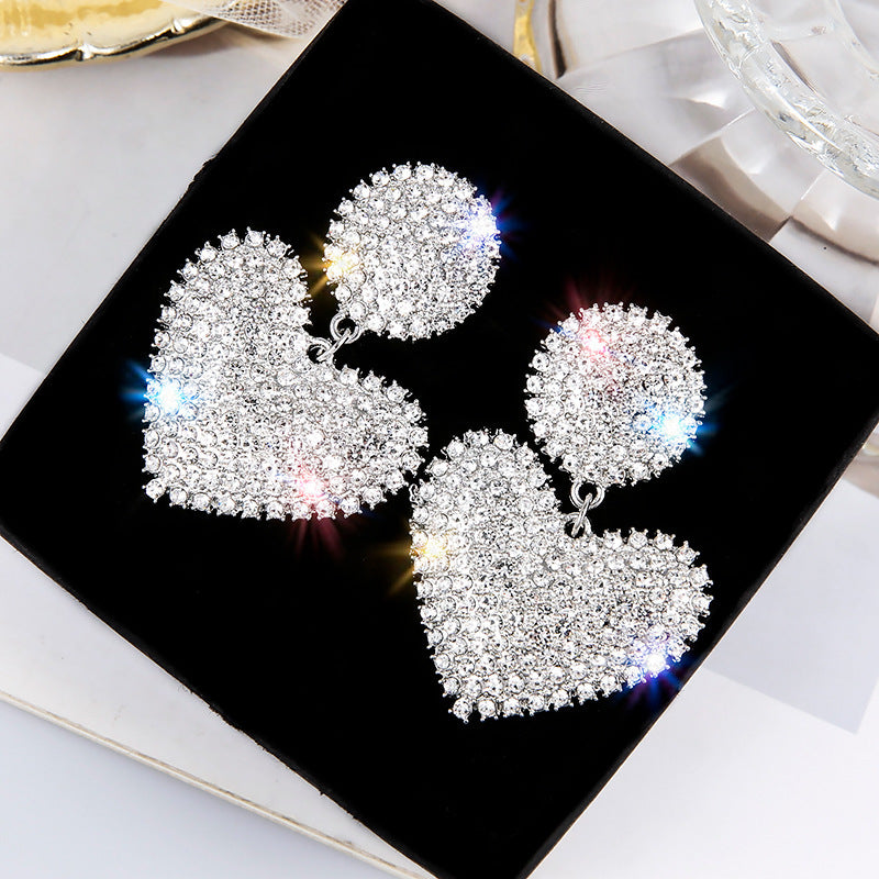 Women's Luxurious Geometric Full Rhinestone Earrings