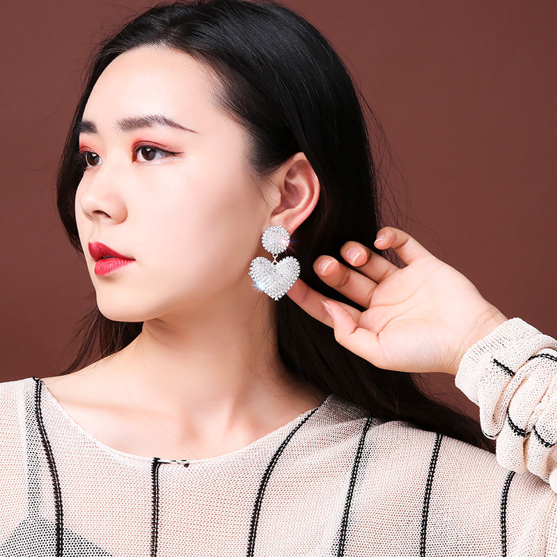 Women's Luxurious Geometric Full Rhinestone Earrings