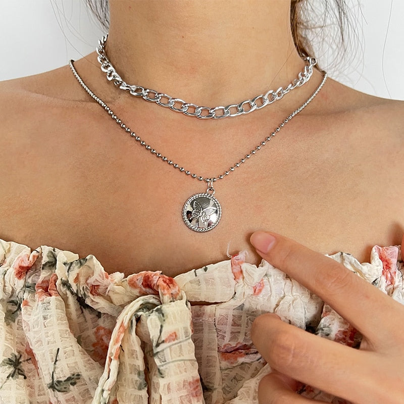 Trendy Gold Thick Chain Necklace