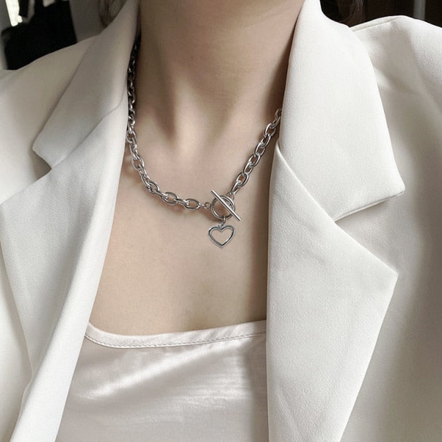 Trendy Gold Thick Chain Necklace